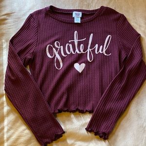 Long sleeved crop top
